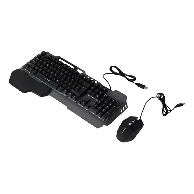 Set De Teclado Gamer Jx-kt660 Simil Macánico Luz Rgb
