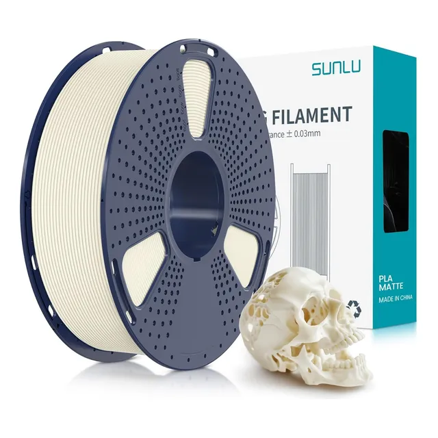 Filamento Impresora 3d Pla Mate De 1,75 Mm Color Bone White