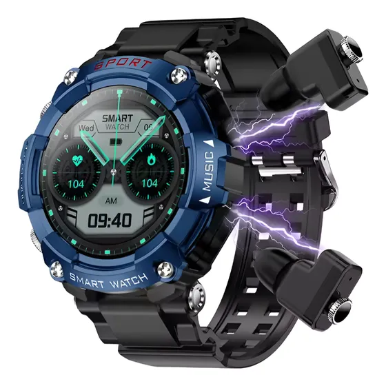 Reloj Smartwatch T96 Con Auriculares Inalámbricos 2 En 1