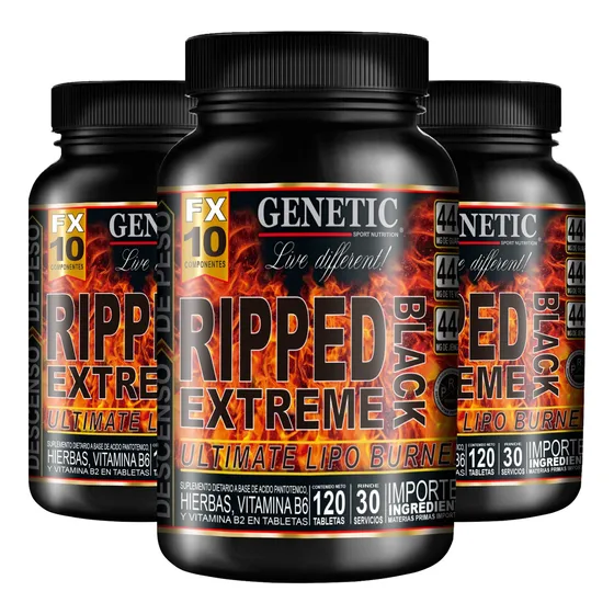N1 3 Meses Ripped Extreme Quemador De Grasas + Dieta Genetic