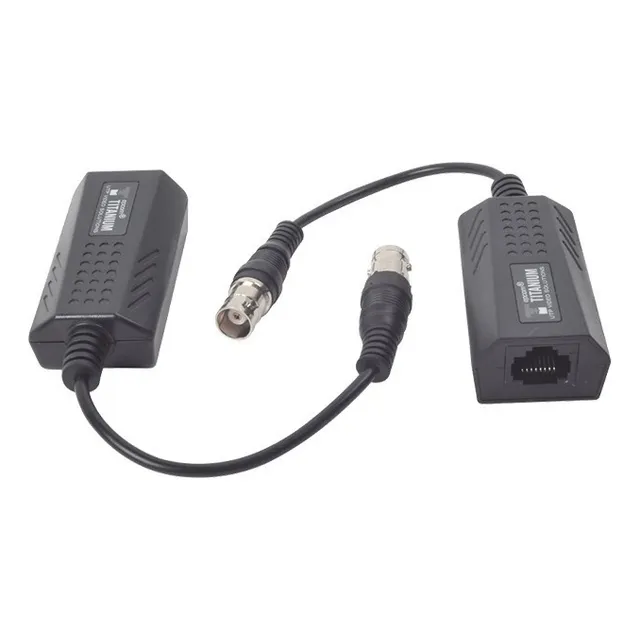 Kit Extensor Ip Cable Coaxial Distancias Hasta 200 M 10 Mbps