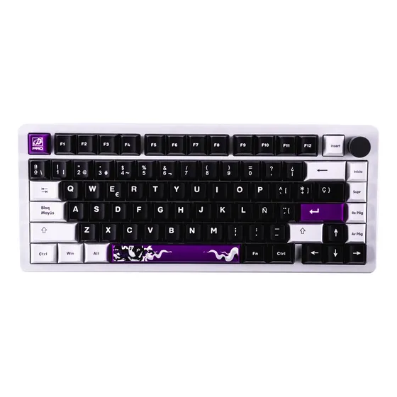 Teclado 9z Ghoul Blanco Tkl Mecanico Wireless