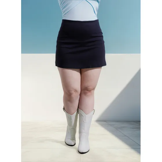 Short Skort De Bengalina Circe Xl Talles Grandes