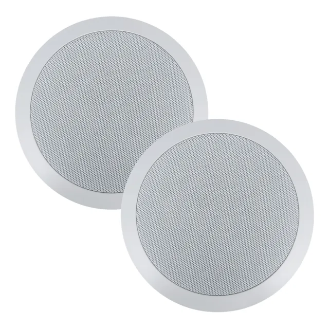 Par Bocinas  C Transformador 100v Plafonambiental 6.5 PuLG