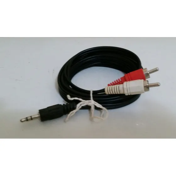 Cable De Audio Auxiliar Plug 3,5 Mm. Dos Puntas Rca