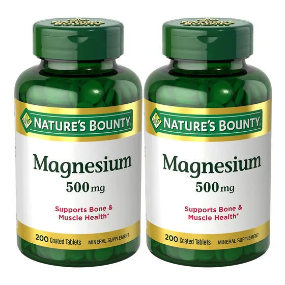 Suplemento Nature's Bounty Magnesio 500 Mg 400 Comprimidos