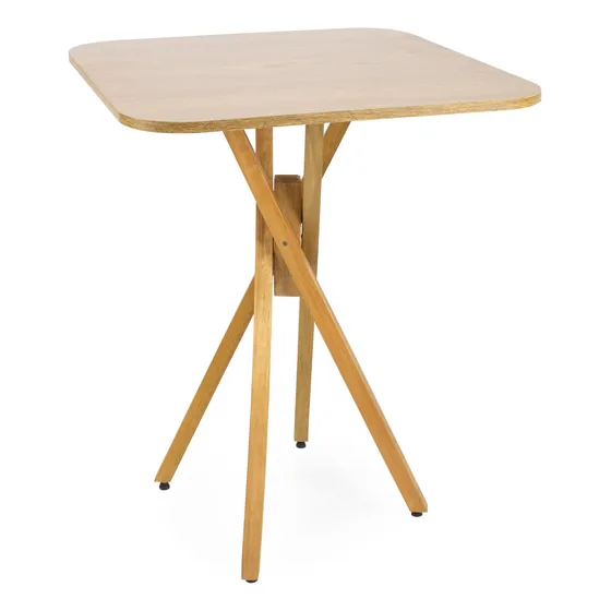 Mesa Quadrada 60cm Mdf De Madeira 2 Lugares Cozinha Dwsn