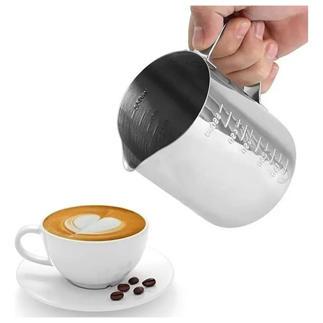 Jarra Pitcher Cremeira Inox 350ml Leiteira Barista Americana Jarra Pitcher Cremeira Inox 350ml Leiteira Barista Americana