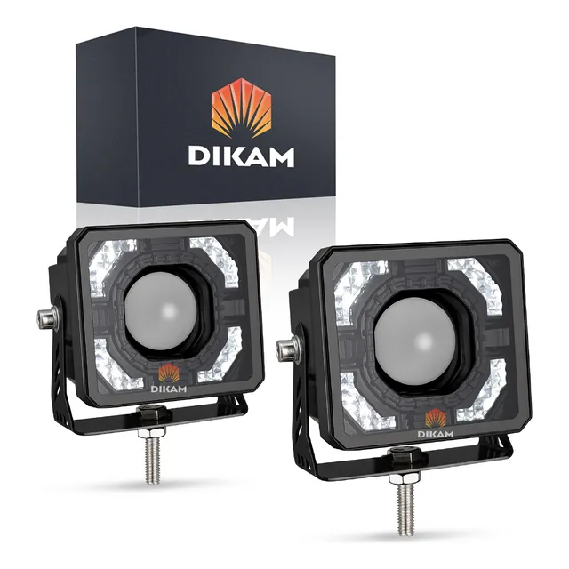 Par Faros Auxiliares Súper Proyector Led Para Motos Carros
