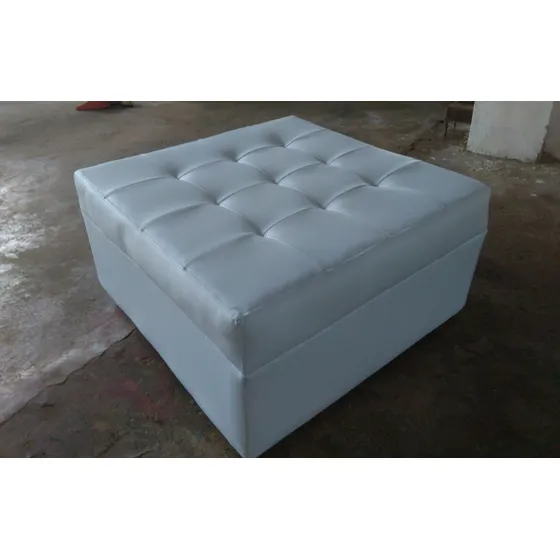 Puff Cuadrado De 75 X 75 Mueble Tapizado Capitoneado 