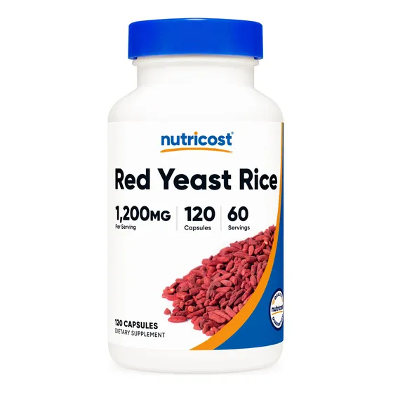 Suplemento Nutricost De Arroz De Levadura Roja 1200 Mg 120 C