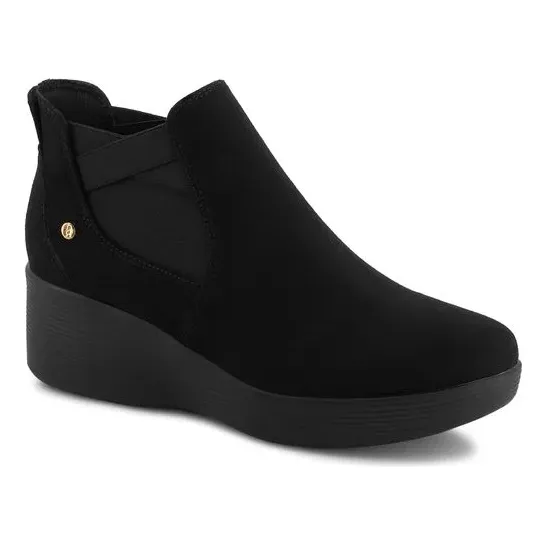 Botín Casual Tipo Gamuza Resorte Andrea Mujer 3589847