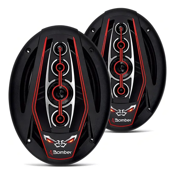 Alto Falante Bomber 6x9 Bicho Papão 350w Rms 6x9 Bomber Leds
