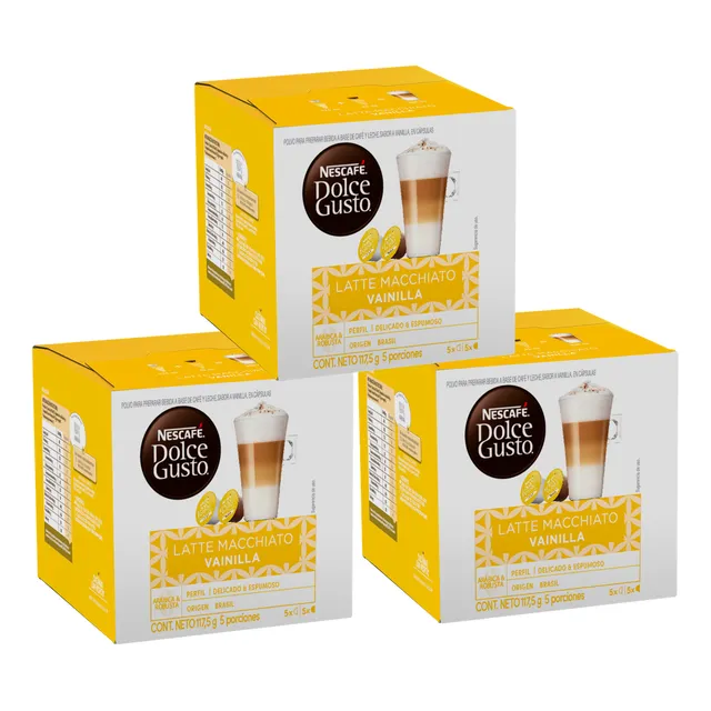 Pack3 Nescafé Dolce Gusto®latte Macchiato Vanilla 10 Cápsula