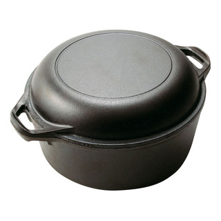 Horno Holandés Hierro Fundido 2 En 1 Olla Y Sartén 26cm 4l Horno Holandés Hierro Fundido 2 En 1 Olla Y Sartén 26cm 4l