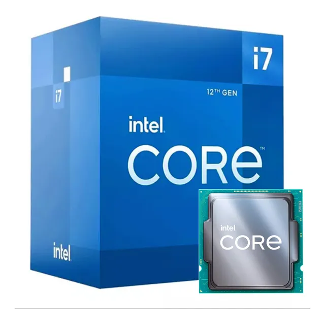 Procesador gamer Intel Core i7-12700 BX8071512700 de 12 núcleos y 4.9GHz de frecuencia con gráfica integrada