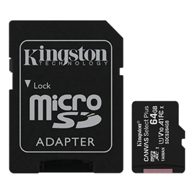 Memoria Microsdcs2 Kingston 64gb Clase 10 Canvas 100 Mb/s