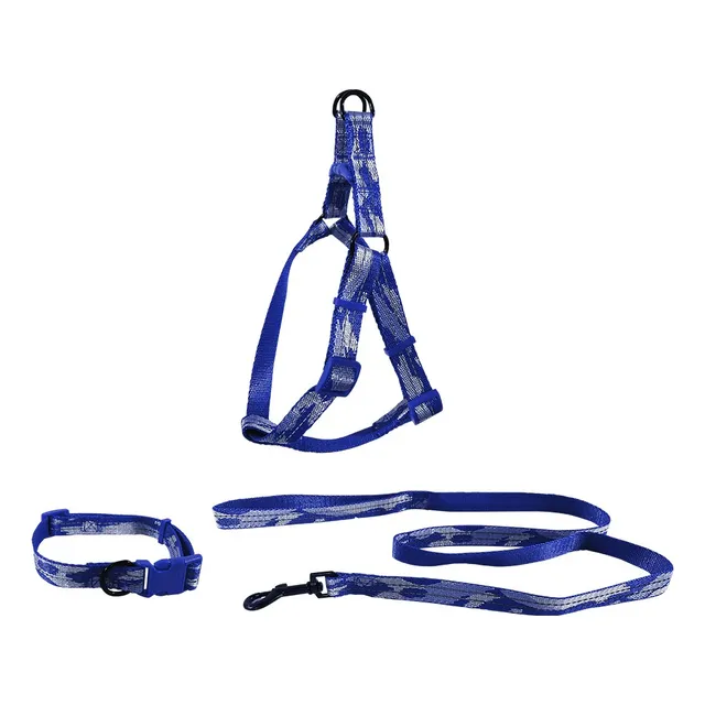 Arnés Para Perros Con Correa, Collar, Seguro Y Grillete