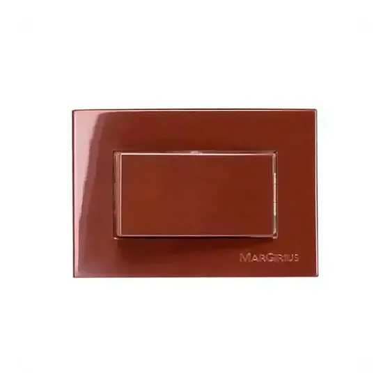 Interruptor Simples Marrom P/ Embutir Em Móvel Madeira Sleek