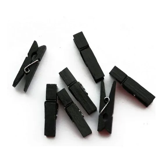 Pinzas Para Ropa Bambú Colores Pqtx12un