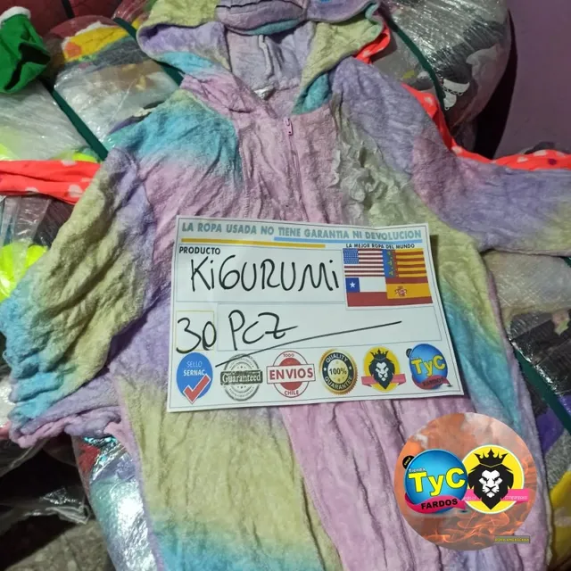 Fardo 30 Pijamas De Monitos Kigurumis