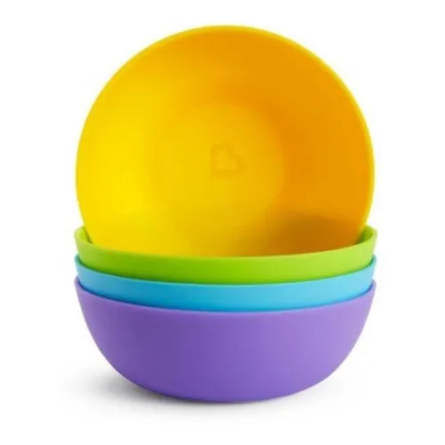Cuencos de colores con 04 unidades, color Munchkin Liso Purple