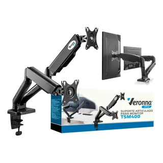 Suporte Monitor Braço Articulado Duplo 2 Monitores Vesa Suporte Monitor Braço Articulado Duplo 2 Monitores Vesa