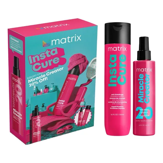 Shampoo Matrix Instacure 300ml + Tratamiento Miracle 20 En 1