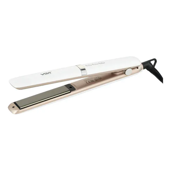 Planchita De Pelo Ceramica Profesional Vgr V-522 230°c Color Blanco
