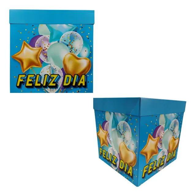 Caja Regalo 30 Cm Regalo Sorpresas Cumpleaños Niños Empaque 
