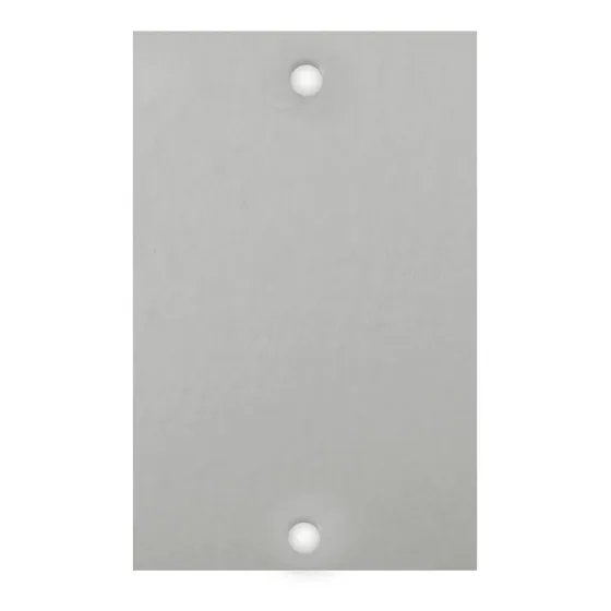 Placa De Piso Stamplac Aço Inox 4x2 Cega Cor Cinza