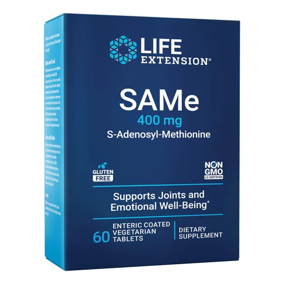Suplemento Life Extension Same 400 Mg De S-adenosil-metionin