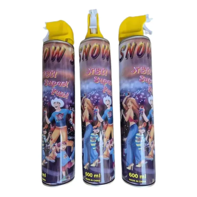 Nieve Espuma En Spray Aerosol X 24 Unid. De 600 Ml Cotiillón