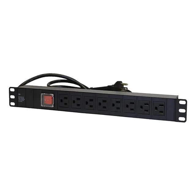 Regleta Pdu 8 Tomas Rackeable 15a Amp Supresor De Picos