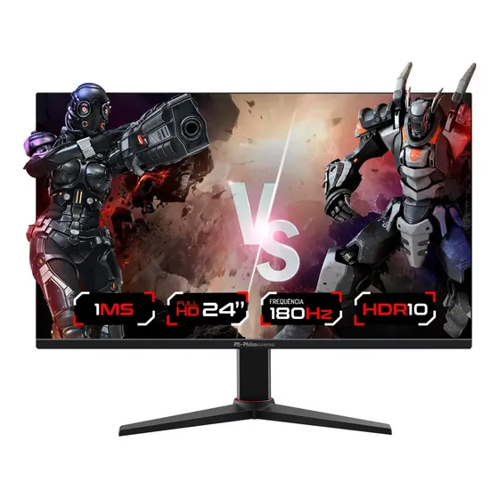 Monitor Gamer Philco 24 180hz Full Hd 1ms Pmg24m23t Preto 127/220v
