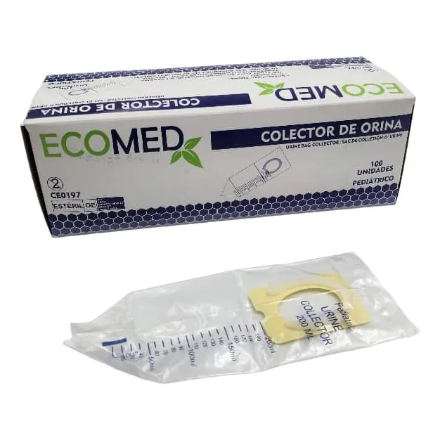 Bolsa Recolección De Orina Pediátrica Ecomed. Caja X 100