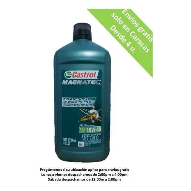 Aceite Semi Sintético 10w40 Castrol (producto Premium)