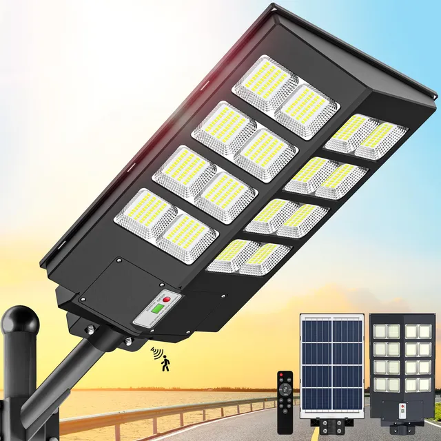 Farola Solar Impermeabl Para Exterior Luz Calle Alimentada