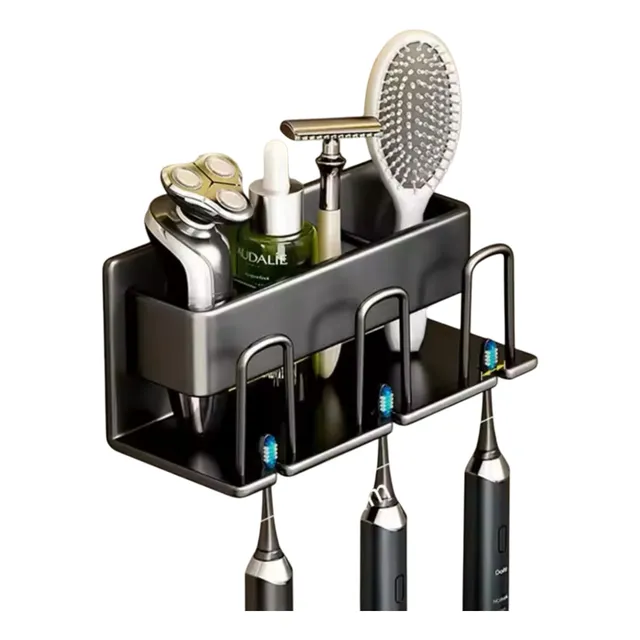 Organizador De Baño Porta Cepillo Pasta Dientes Y Accesorios