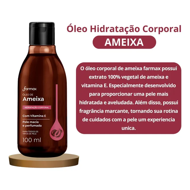 Loção Óleo Hidratante Corporal Hidratação De Pele Ressecadas