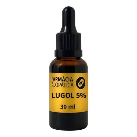 Solução De Lugol Inorganico 5% Gotas Suplemento 30ml Sem Sabor