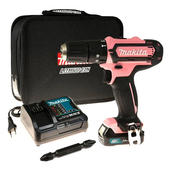 Taladro Percutor Rosa Makita 12v Edicion Limitada Hp333dsap1