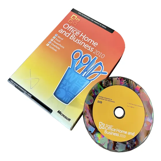 Microsoft Office Home & Business 2010 Box Cd Original