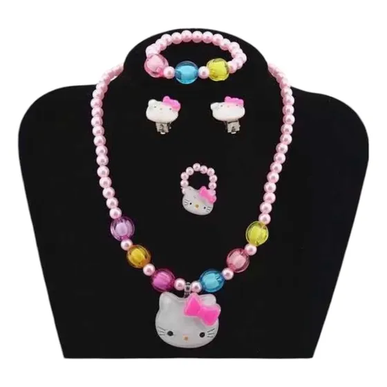 Conjunto De Joyas Para Niñitas De Hello Kitty