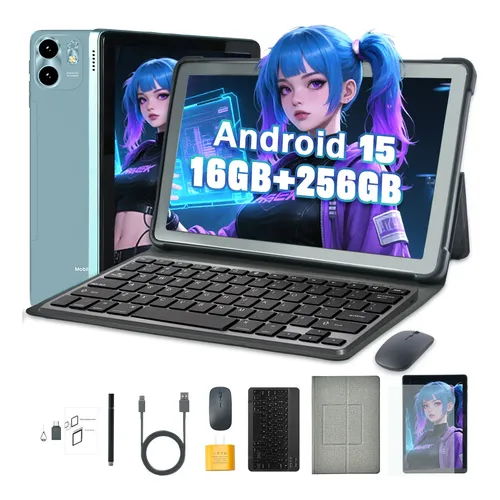 Tablet Android 14 8gb Ram 256gb 10 Pol 4g Wifi Gps Teclado Preto