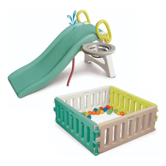 Combo Plaza Blanda Tobogan Babys + Pelotero Corral Vegui 34