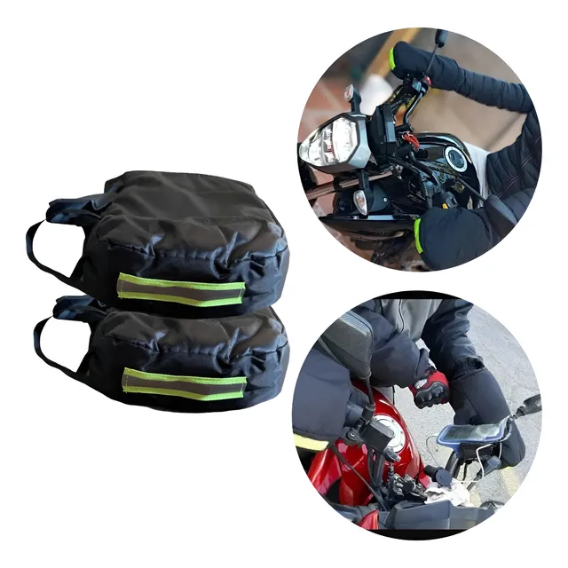Cubre Puños De Moto Impermeable Con Chiporro Invierno 
