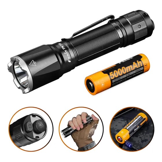 Lanterna Tática De Mão Led Fenix Tk16 V2.0 3100 Lúmens Edc