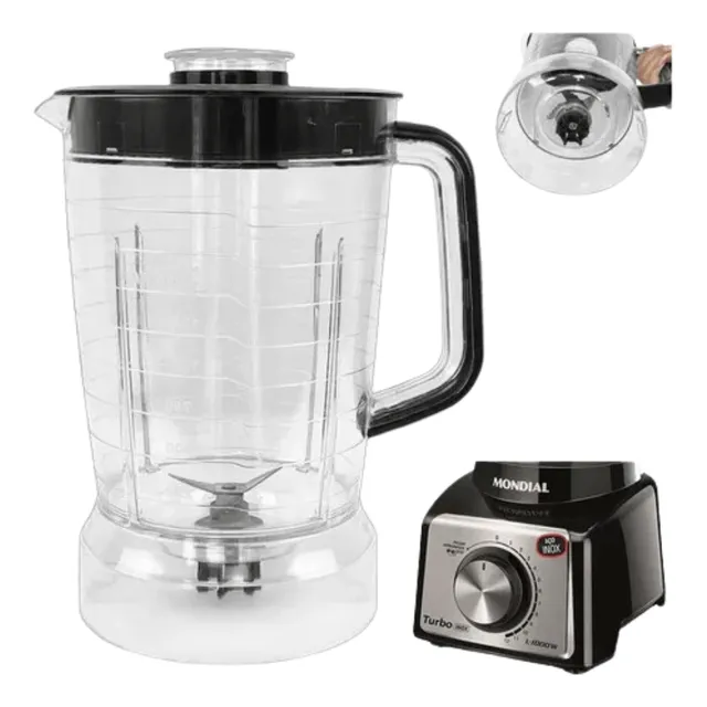 Copo Liquidificador Mondial Turbo L1000/1100/1200w Acrílico