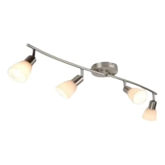 Spot Metalico Para Adosar 4 Luces Gu10 En Línea Tulipa